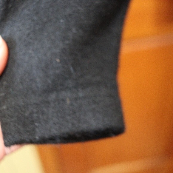 Outlander Vintage Black Metallic Gold Swirl Abstract Wool Angora Sweater - Picture 11 of 15